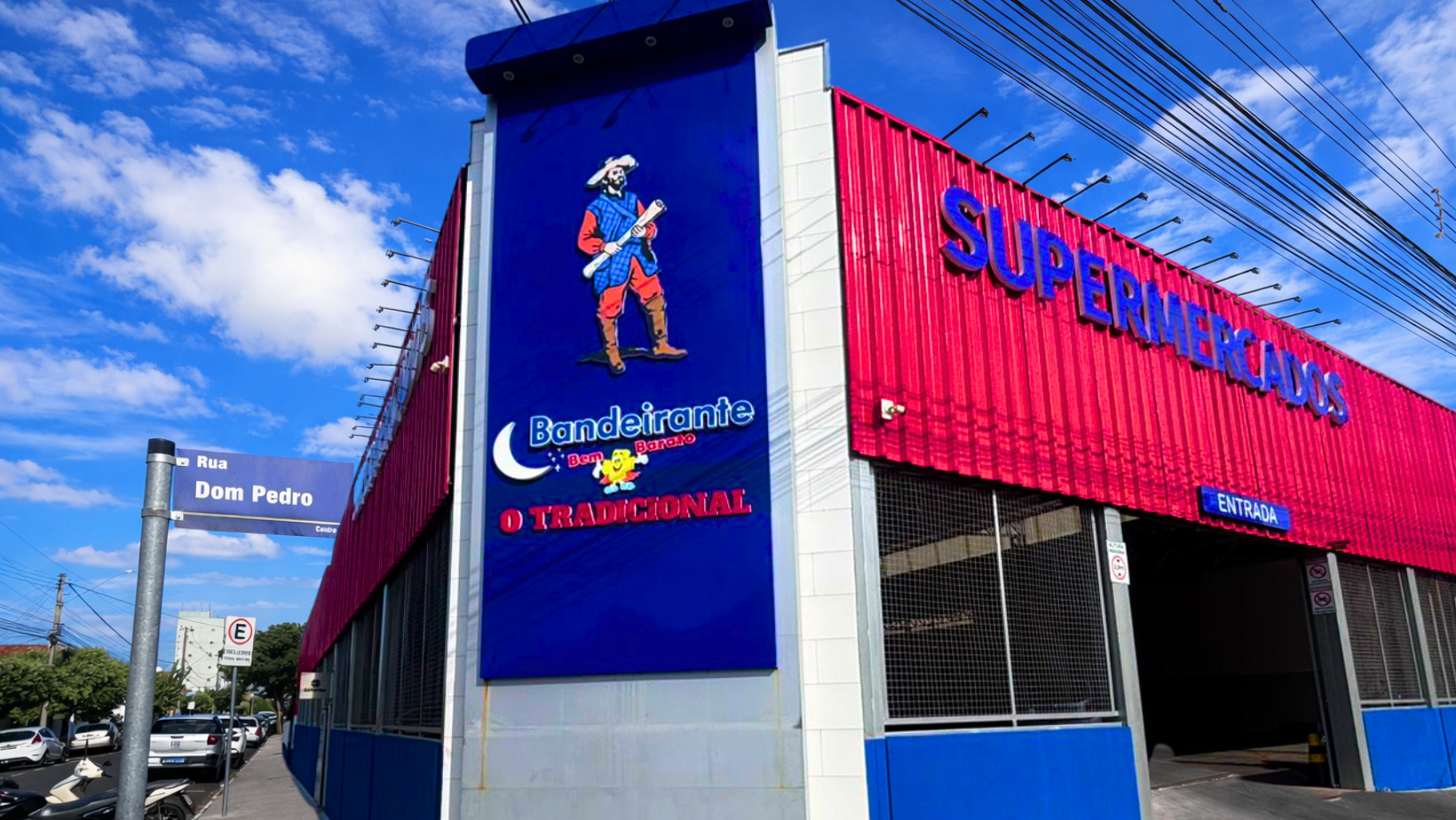 Fachada do Supermercado Bandeirante Mirassol